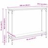 vidaXL Konsola z p&oacute;łką Dąb rzemieślniczy 100 x 22,5 x 75 cm