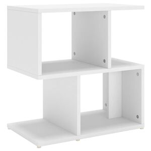 vidaXL Szafka nocna, biała, 50x30x51,5 cm, materiał drewnopochodny