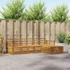 vidaXL Zestaw sof na zewnątrz 4 pcs Naturalny Lite Drewno Akacji