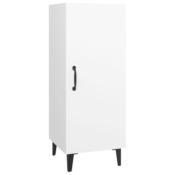 vidaXL Szafka, biała, 34,5x34x90 cm, materiał drewnopochodny