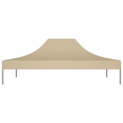 vidaXL Dach do namiotu imprezowego, 4 x 3 m, beżowy, 270 g/m²