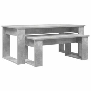 vidaXL Zestaw stolik&oacute;w kawowych 2 pcs Betonowy szary