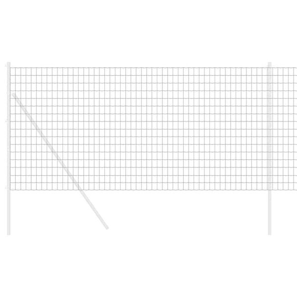 vidaXL Ogrodzenie Euro Szary 1.2 x 25 m Żelazo pokryte PVC