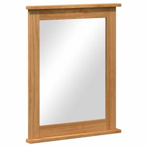 vidaXL Lustro VIGO Miodowy brąz 55,5 x 5 x 70 cm Lite drewno sosnowe