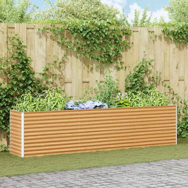 vidaXL Podniesiona rabata ogrodowa 290 x 50 x 68 cm Stal Galwanizowana