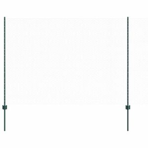 vidaXL Sześciokątne ogrodzenie z słupkiem 100 x 1,6 m Stal pokryta PVC