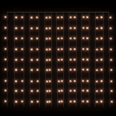 vidaXL Bajkowa zasłona świetlna, 3x3m, 300 LED, ciepła biel, 8 funkcji