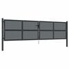 vidaXL Brama ogrodowa antracytowa 400x125 cm stalowa