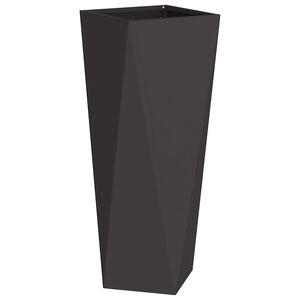 vidaXL Donica Czarny 30 x 30 x 75 cm Stal