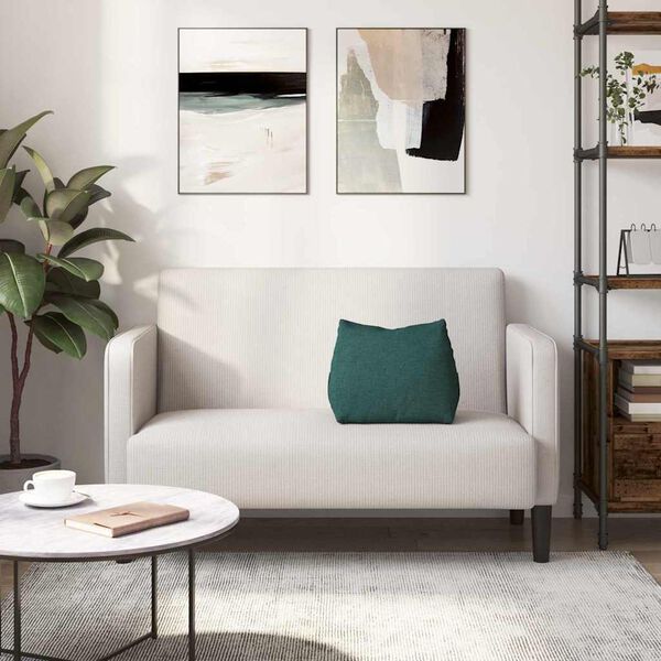 vidaXL Poduszka na plecy Ciemna zieleń 45 x 20 x 35 cm tkanina