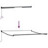 vidaXL Markiza zwijana Beżowy 350 x 250 cm Poliester i aluminium
