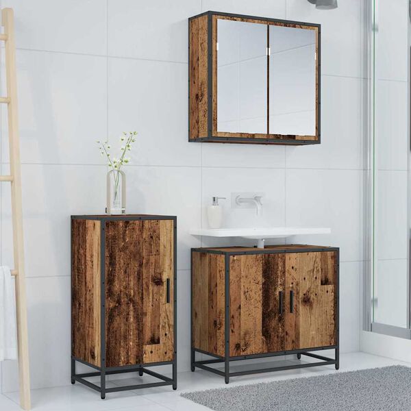 vidaXL Bufet Stare drewno 35,5 x 35 x 76 cm