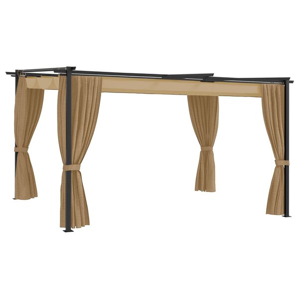 vidaXL Altana, 4x3 m, kolor taupe