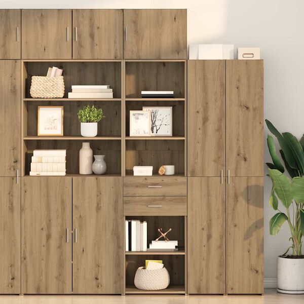 vidaXL Highboard z szufladą Dąb rzemieślniczy 50 x 42,5 x 185 cm