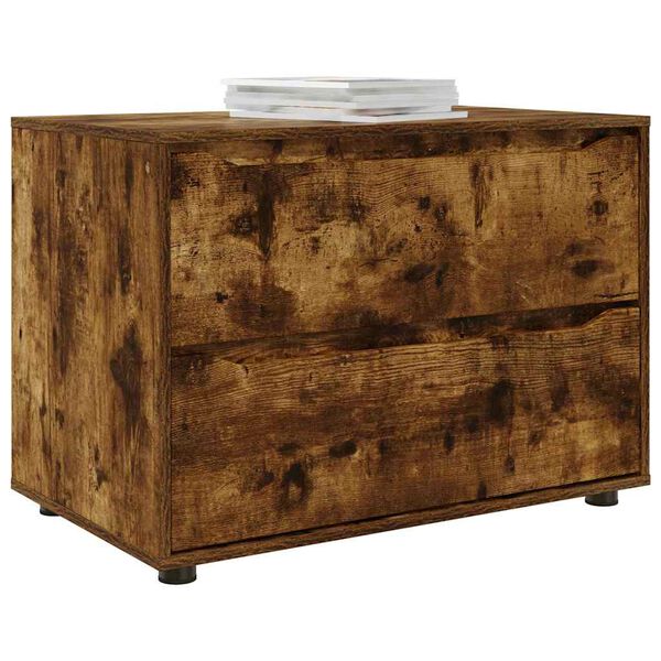 vidaXL Szafka do przechowywania Dąb wędzony 80 x 48 x 57 cm