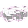 vidaXL Zestaw Sof na Ogr&oacute;d z poduszką 8 pcs Szary polirattan