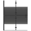 vidaXL Składana kabina prysznicowa, ESG, 100x140 cm, czarna