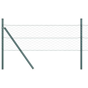 vidaXL Sześcioramienna podstawa ogrodzenia 50 x 1,4 m Stal pokryta PVC