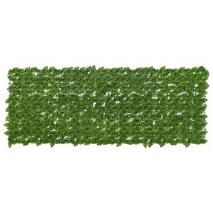 vidaXL Parawan balkonowy z liśćmi Zielony i Ż&oacute;łty 200 x 75 cm