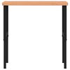 vidaXL Stolik roboczy, 100x60x(73-99,5) cm, prostokątny, drewno bukowe