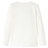 Koszulka dziecięca z długimi rękawami, ecru, 128