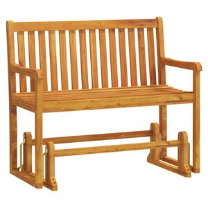 vidaXL Ławka ogrodowa/huśtawka, 110 cm, lite drewno akacjowe