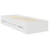 vidaXL Ramka ł&oacute;żka Z zagł&oacute;wkiem Biały 75 x 190 cm Drewno inżynieryjne