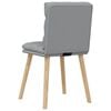 vidaXL Krzesła stołowe, 6 szt., jasnoszare, tapicerowane tkaniną