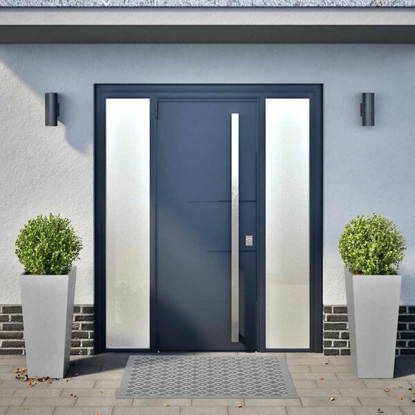 vidaXL Donice ogrodowe, 2 szt., 35x35x75 cm, stal galwanizowana