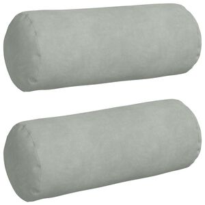 vidaXL Poduszki Wałkowe 2 pcs Jasnoszary &Oslash; 15 x 40 cm