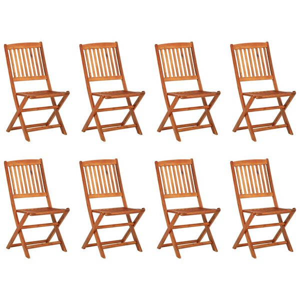 vidaXL 9-cz. zestaw mebli ogrodowych, 180x90x75 cm, drewno akacjowe