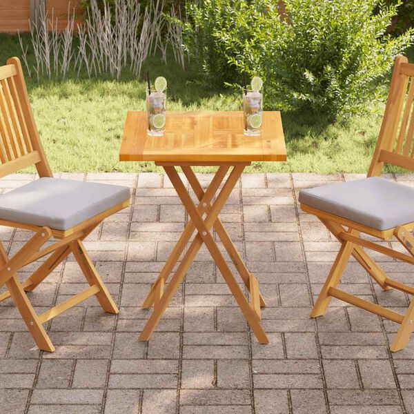 vidaXL Blat stołu, lite drewno tekowe, 60x60x2,5 cm