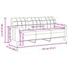 vidaXL 3-osobowa sofa z poduszkami, jasnoszara, 180 cm, aksamit