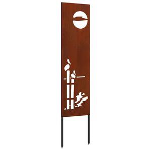 vidaXL Ekran zapewniający prywatność w ogrodzie Rdzawy 32 x 140 cm