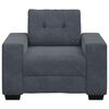 vidaXL Sofa Fotel Ciemnoszary 100x78x80 cm Aksamit