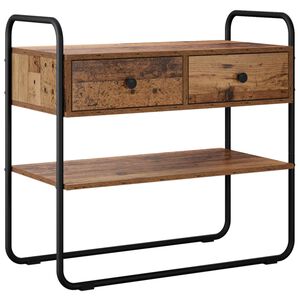 vidaXL Konsola Stare drewno 80 x 40 x 75 cm Drewno inżynieryjne