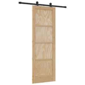vidaXL Drzwi przesuwne ORKDAL 73,5 x 211 cm Lite drewno sosnowe