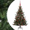 vidaXL Sztuczna choinka z bombką 120 cm 150 LED Ciepła biel
