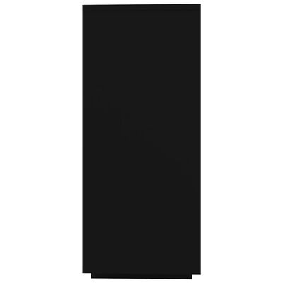 vidaXL Szafka, czarna, 120x30x75 cm, płyta wiórowa