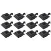 vidaXL Lampy solarne LED do ogrodu, 12 szt., kwadratowe, 12 cm, czarne