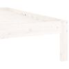 vidaXL Rama ł&oacute;żka, biała, lite drewno sosnowe, 120 x 200 cm