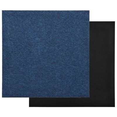 vidaXL Podłogowe płytki dywanowe, 20 szt., 5 m², 50x50 cm, niebieskie