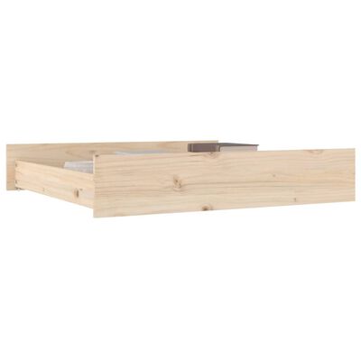 vidaXL Szuflady pod łóżko, 2 szt., lite drewno sosnowe