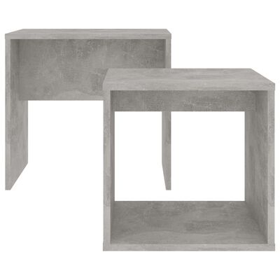 vidaXL Zestaw stolików kawowych, betonowa szarość, 48x30x45 cm
