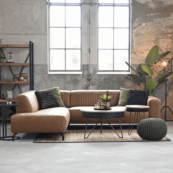 LABEL51 Stolik kawowy Saria, 80x49 cm, czarny