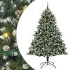 vidaXL Sztuczna choinka Zielony 210 cm PVC, plastik i stal