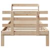 vidaXL Rama łóżka z wezgłowiem, 90x190 cm, lite drewno sosnowe