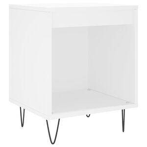 vidaXL Szafka nocna, biała, 40x35x50 cm, materiał drewnopochodny