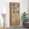 vidaXL Highboard 2 pcs Dąb rzemieślniczy Materiał drewnopochodny