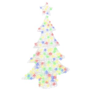 vidaXL Choinka 100 LED Wielokolorowe 120 cm Akryl